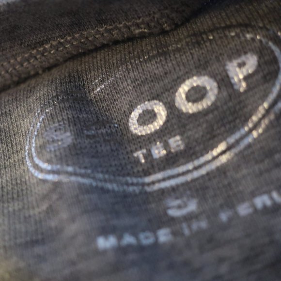 SCOOP NYC GREY SHORT SLEEVE T-SHIRT TOP S * - Picture 7 of 7